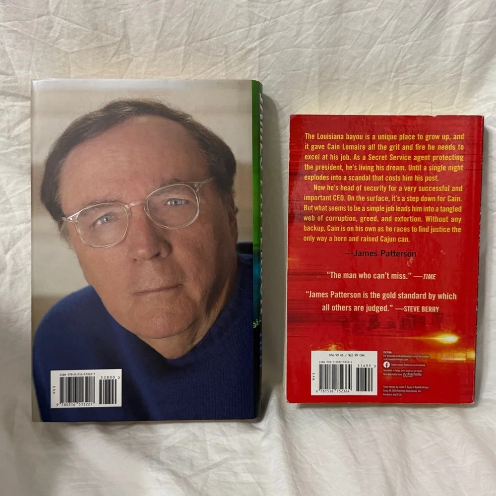 “Fifty Fifty” Hardcover & “Cajun Justice” Paperback Book Set by James Patterson - Picture 4 of 16